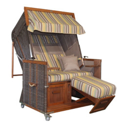 E101 Nordsee Klassik Breitgeflecht cappuccino-palisander