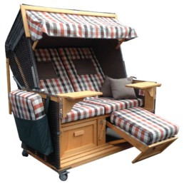 E129 Nordsee Klassik Breitgeflecht anthrazit pinie