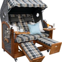 J133 Ostsee Elegance Breitgeflecht anthrazit iroko